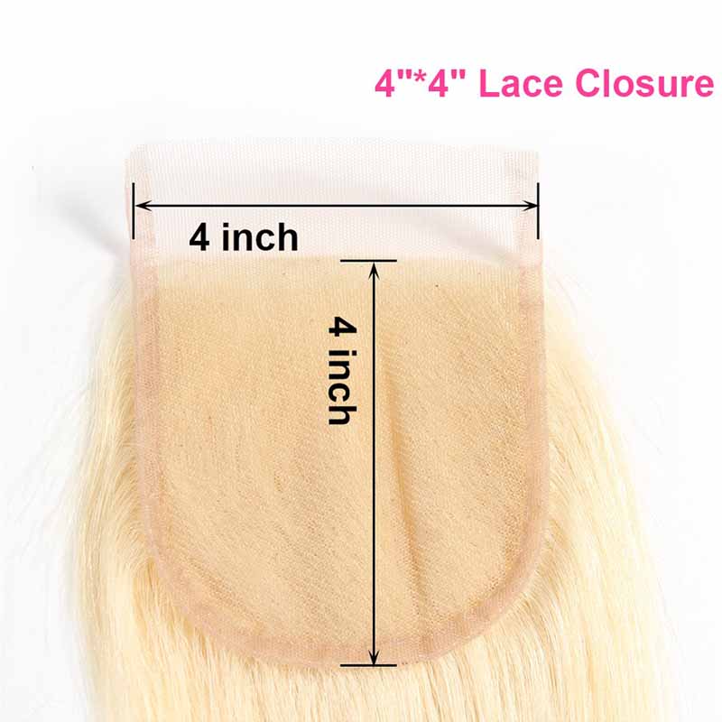 straight blonde lace closure