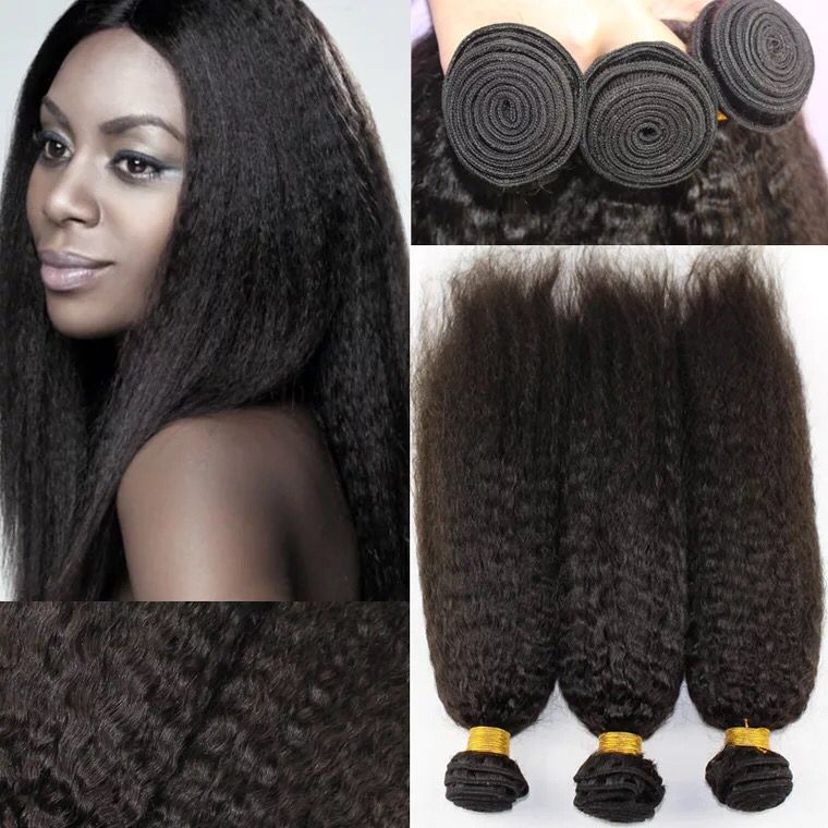 kinky straight hair 3pc