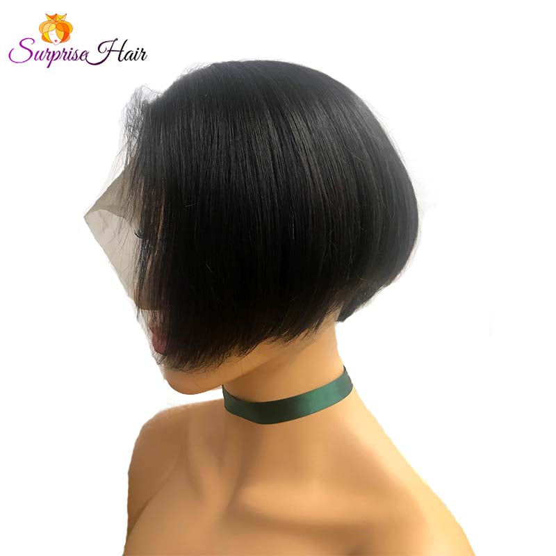 black women pixie cut wig straight
