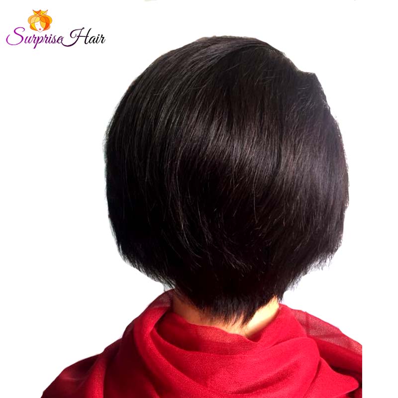 short full lace pixie cut wig for black women