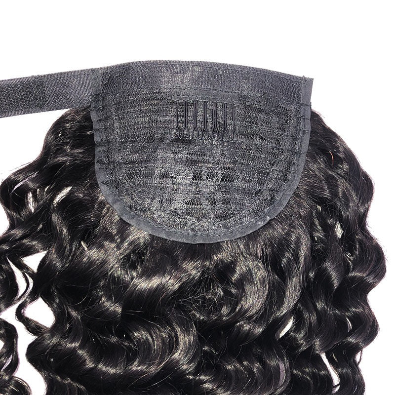 Deep Wave Human Hair Clip-in Ponytail hair