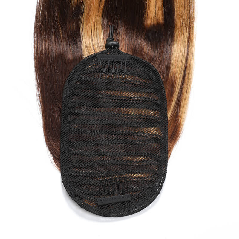 Highlight Human Hair Drawstring Ponytail hair