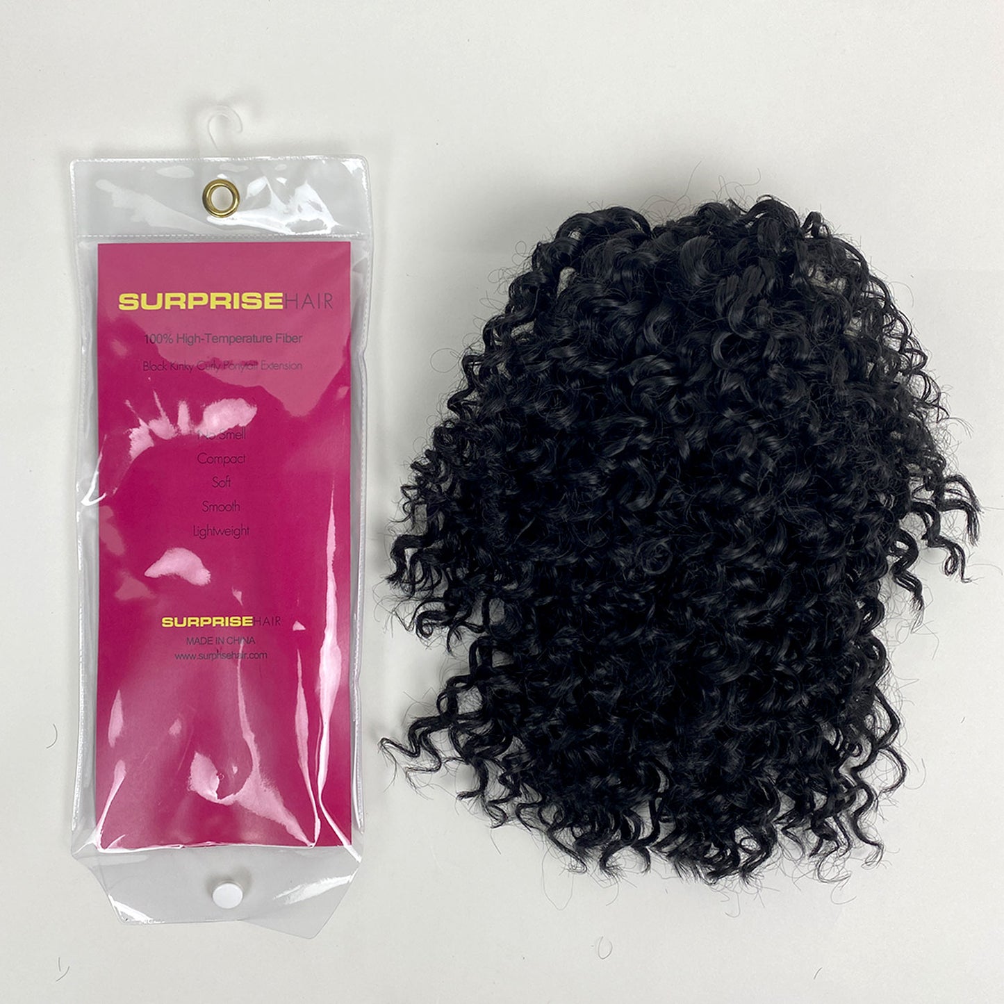 Surprisehair Short Synthetic kinky curly drawstring ponytail for Black Women