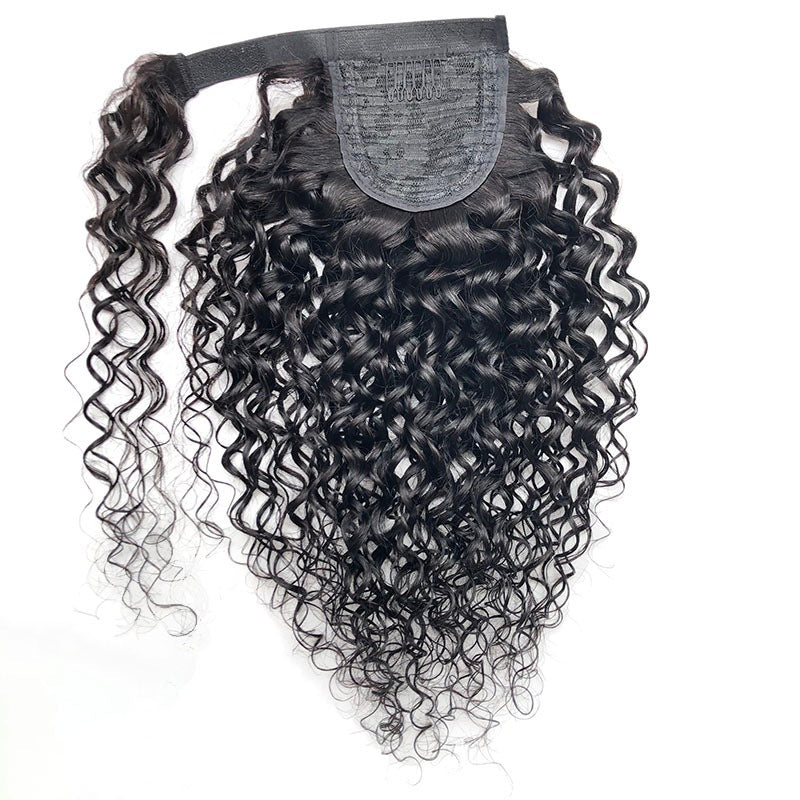 Water Wave Human Hair Ponytail