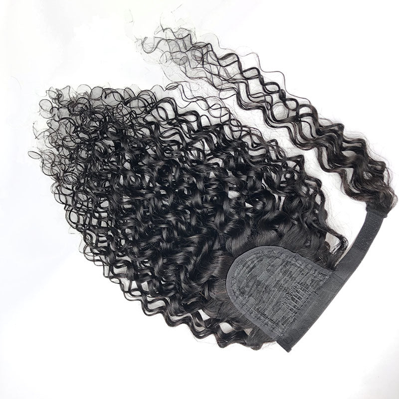 Water Wave Human hair ponytail clip-in