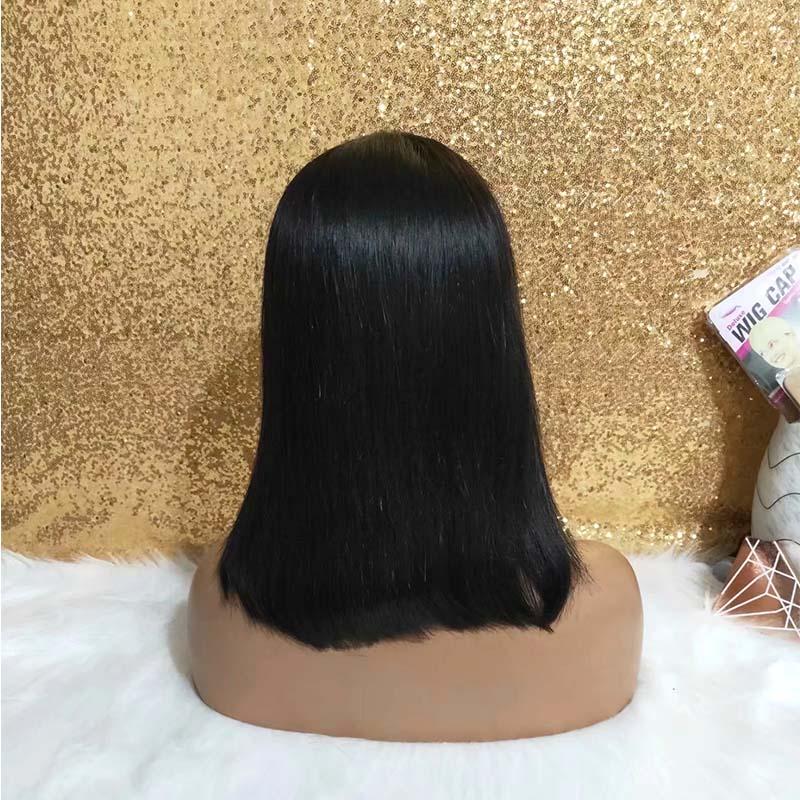 short bob wig lace frontal human hair