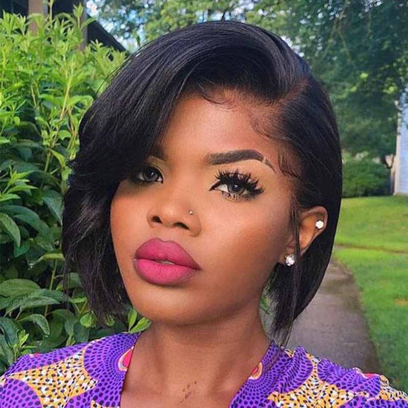 brazilian hair pixie cut lace wig african american