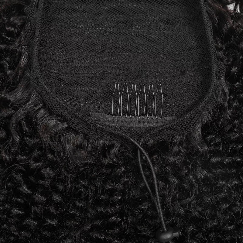 cheap brazilian hair afro kinky ponytail