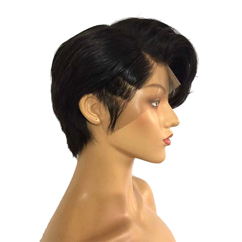 cool pixie cut brazilian hair wig