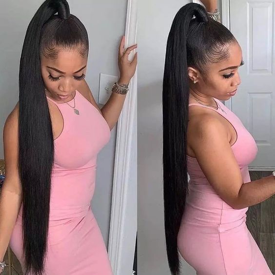 30inch long ponytail extension for black women