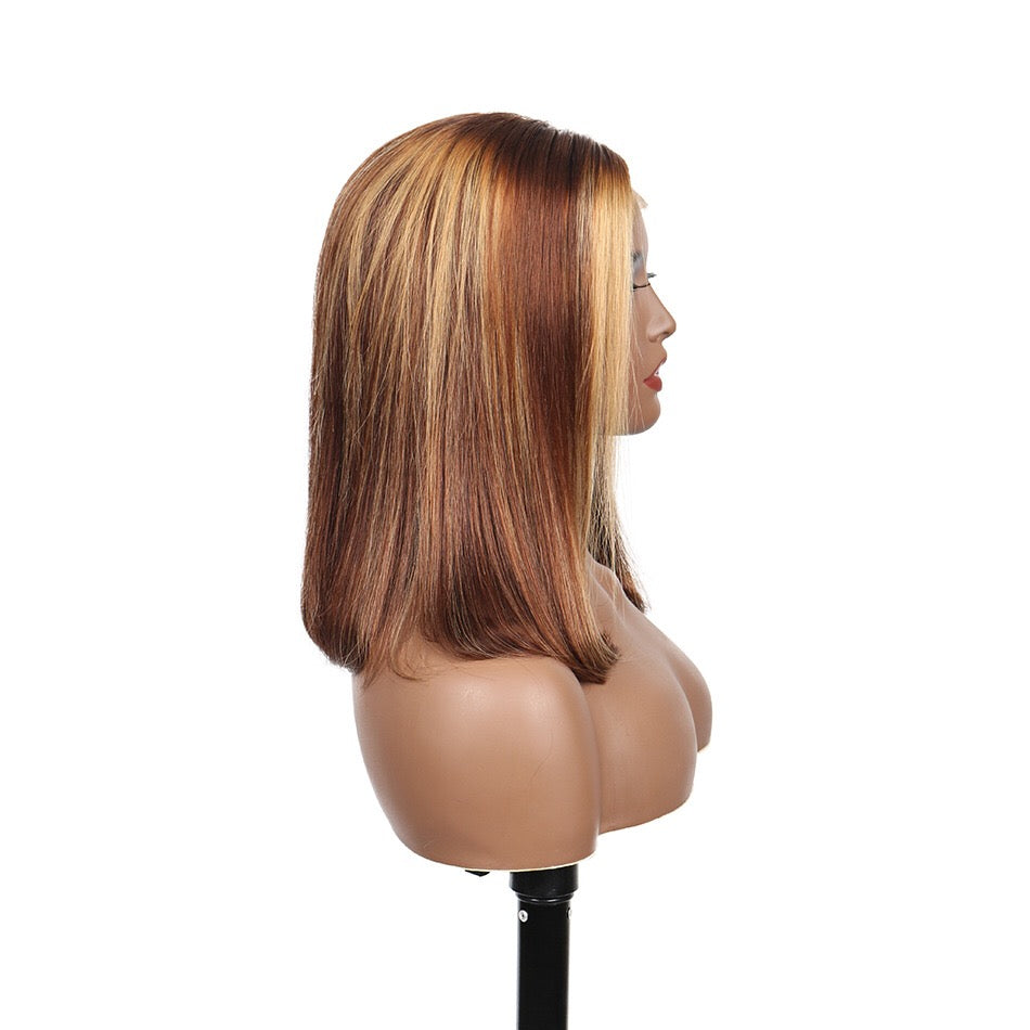 highlight 4x4 lace closure bob wig