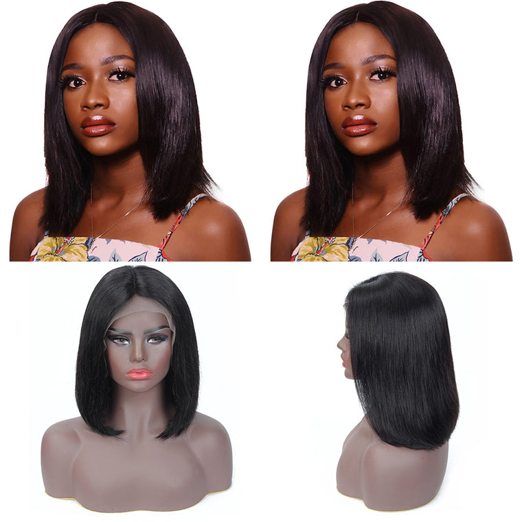 Short Brazilian Hair Lace frontal Bob Wigs with Baby Hair Surprisehair