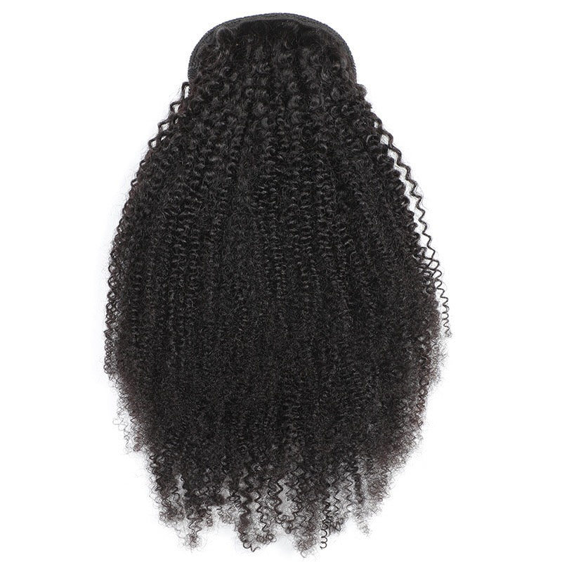 human Hair Kinky Curly Ponytail