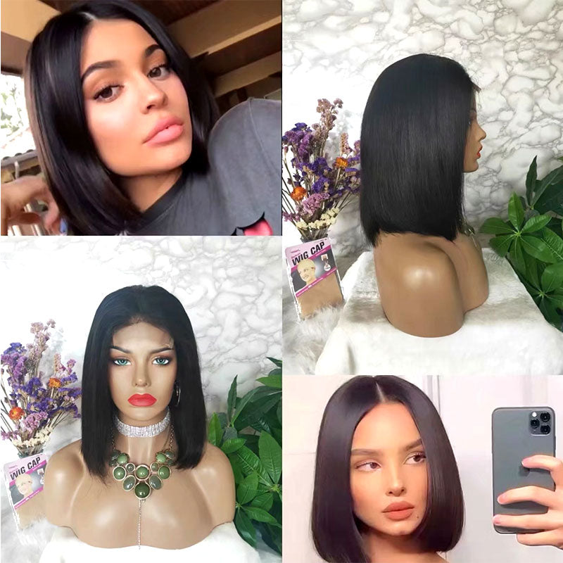 lace closure bob wig brazilian hair for black women