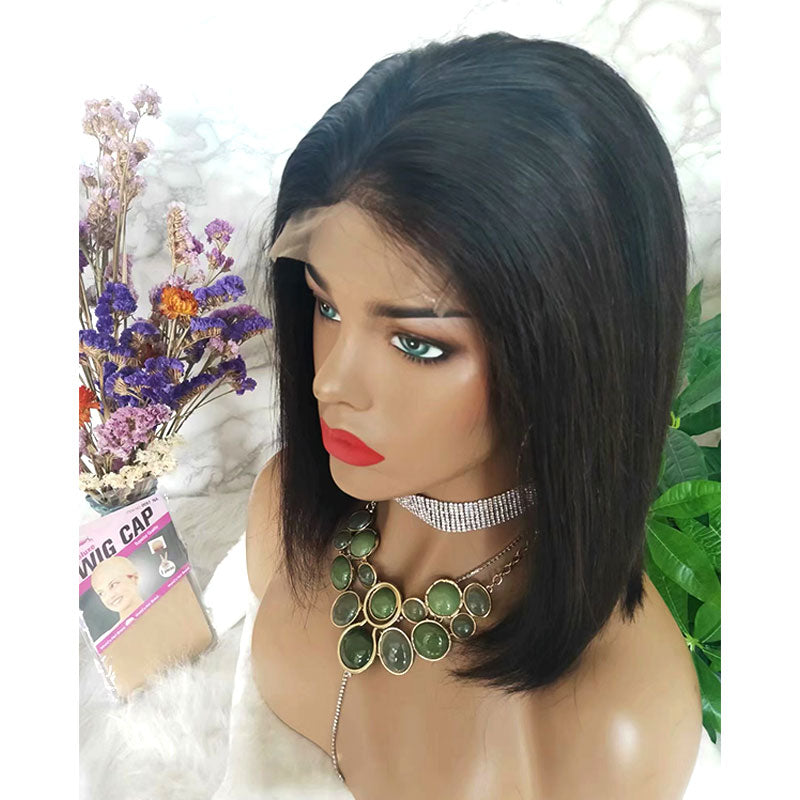 lace closure wig bob for black women