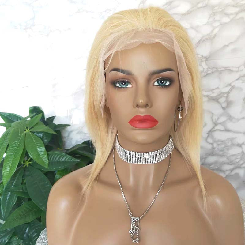 lace frontal wig blonde straight for black women.