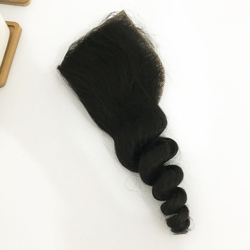 loose wave lace closure Brazilian hair