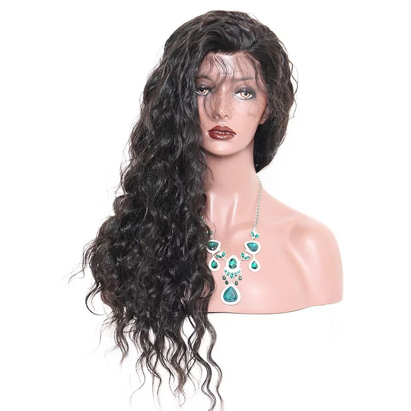 brazilian natural wave full lace wig