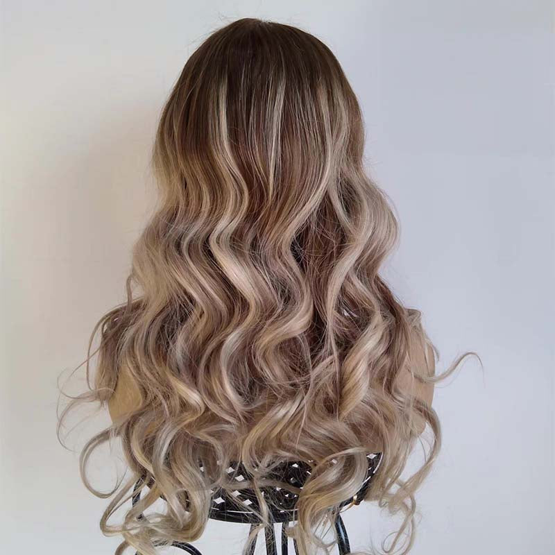 Highlight Lace Front Wig Human Hair