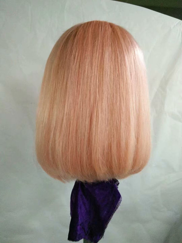 pink ombre lace front wig with baby hair
