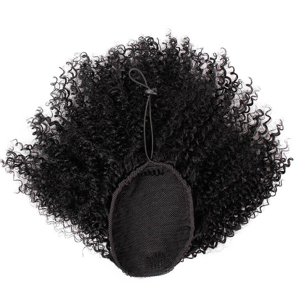 Surprisehair Short Synthetic kinky curly drawstring ponytail for Black Women