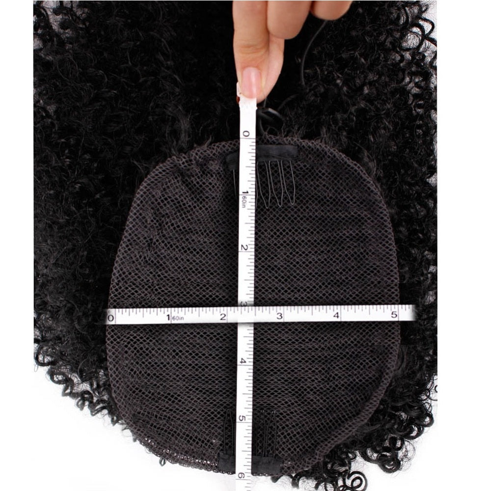 Surprisehair Short Synthetic kinky curly drawstring ponytail for Black Women