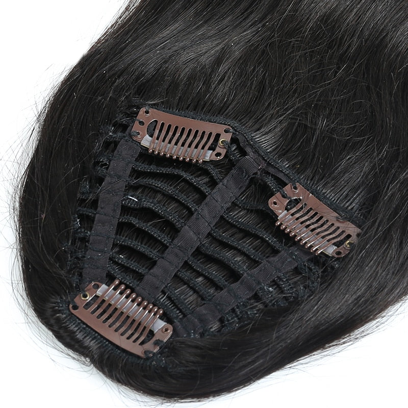 100% Brazilian human Hair Bangs Clip In