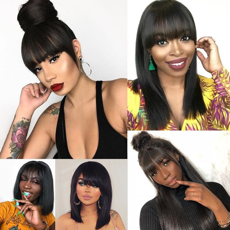 short Human Hair Bangs Clip In 100% Virgin Hair