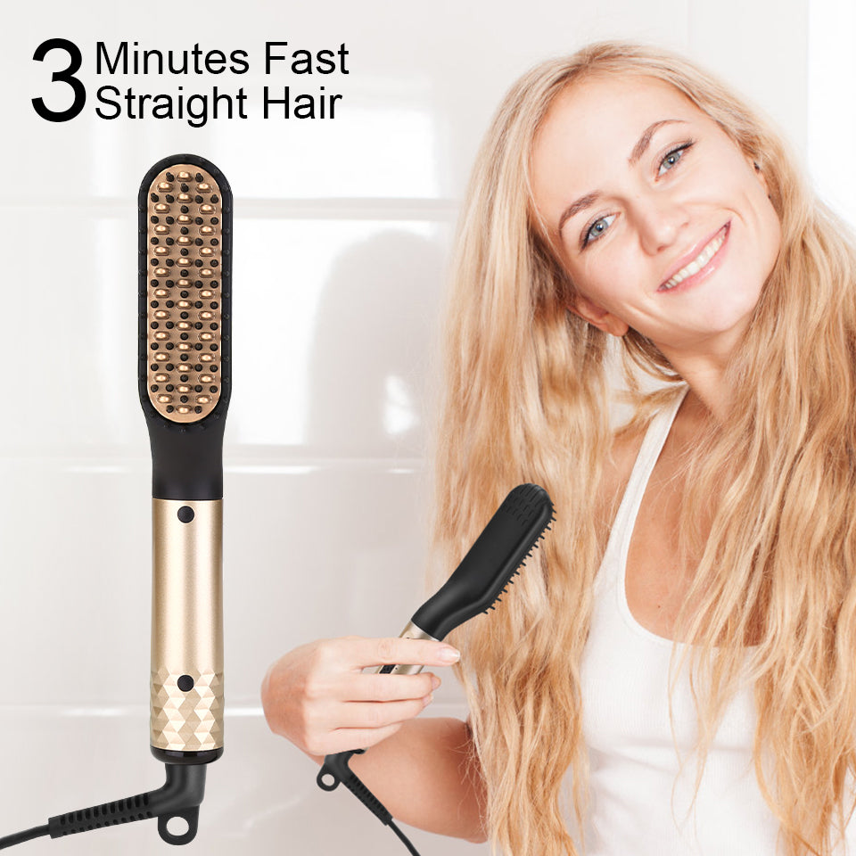 Hair Straightener Comb Electric Heated Straight Hair Brush Surprisehair