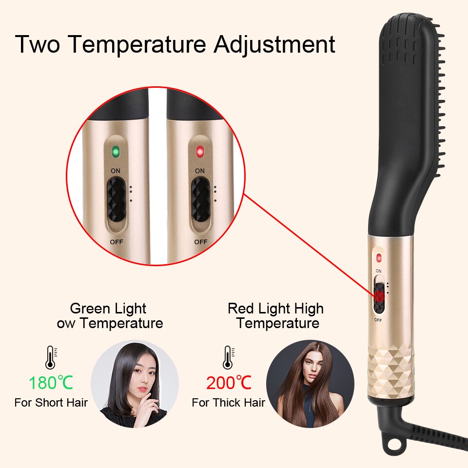Hair Straightener Comb Electric Heated Straight Hair Brush Surprisehair