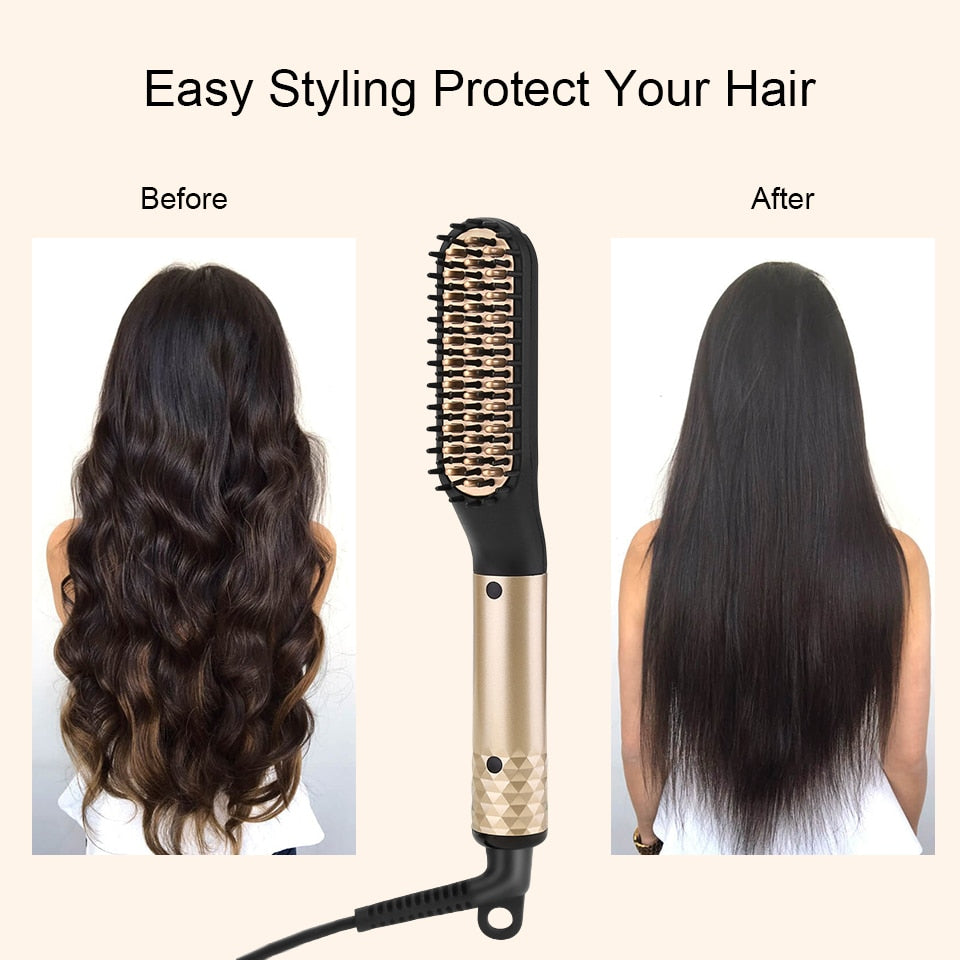 Hair Straightener Comb Electric Heated Straight Hair Brush Surprisehair