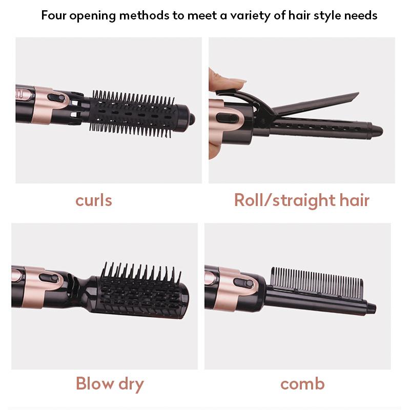 4 in 1 Hair Straightener Curler Brush