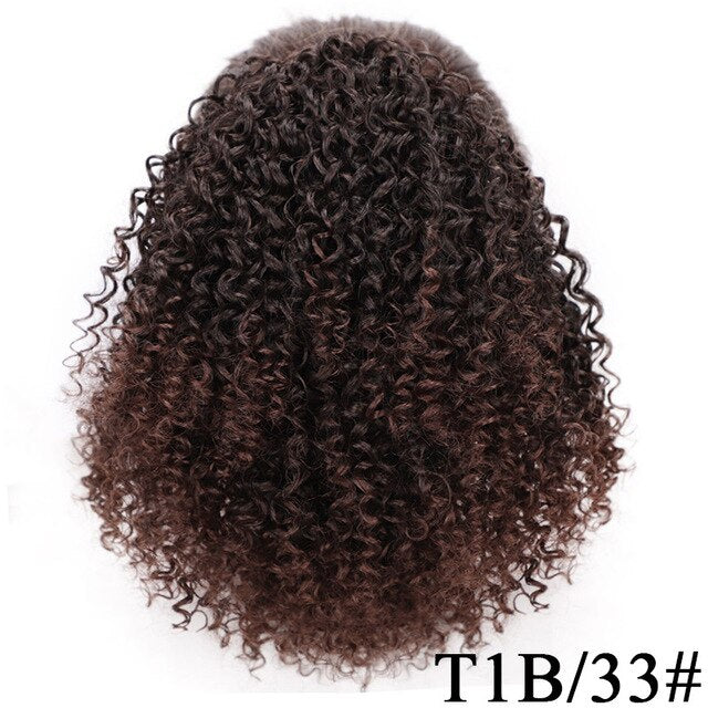 Surprisehair Short Synthetic kinky curly drawstring ponytail for Black Women