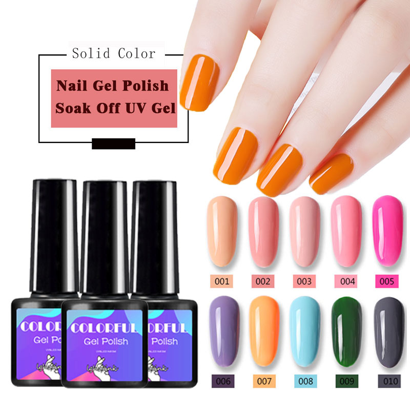 UV Gel Varnish Nail Polish Set For Manicure Gellak Semi Permanent Hybrid Nail Art