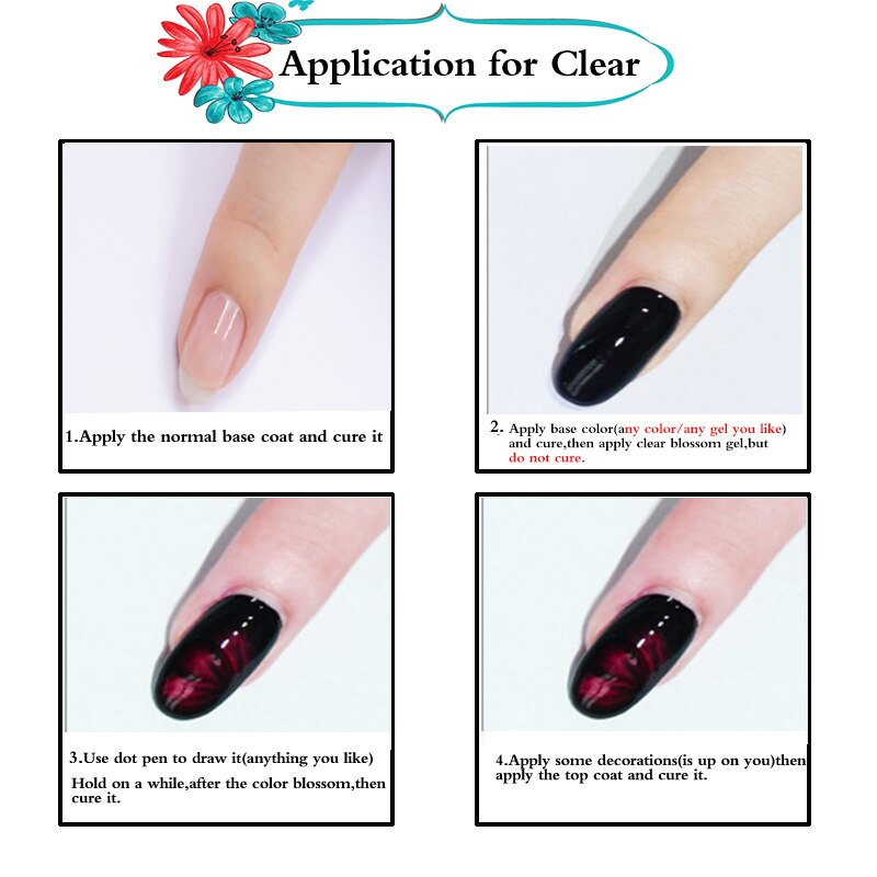 Blooming Painting Gel Nail Polish UV Gel Varnish DIY Magic Blossom Effect Flower
