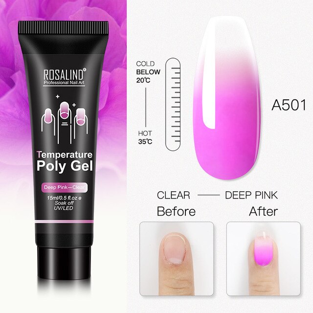 15ml Polygel Glitter Builder Gel All For Manicure Nails Art Design Luminous Poly Gel Nail Extension