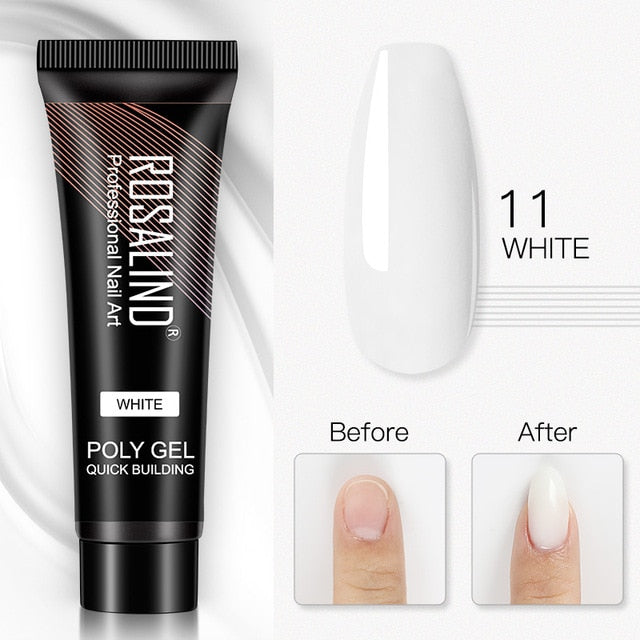 15ml Polygel Glitter Builder Gel All For Manicure Nails Art Design Luminous Poly Gel Nail Extension
