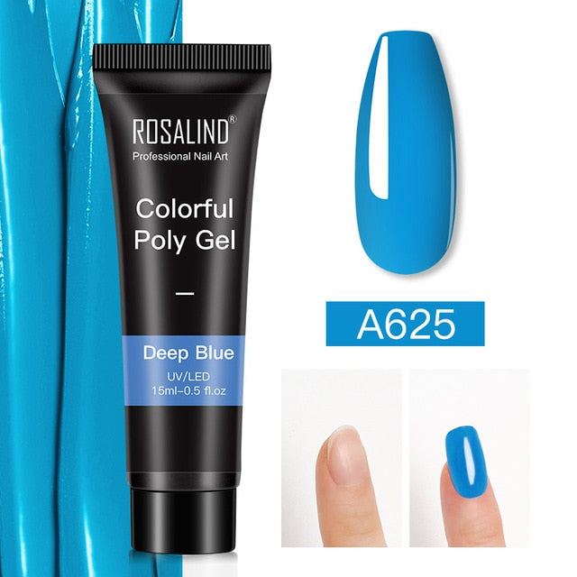 15ml Polygel Glitter Builder Gel All For Manicure Nails Art Design Luminous Poly Gel Nail Extension