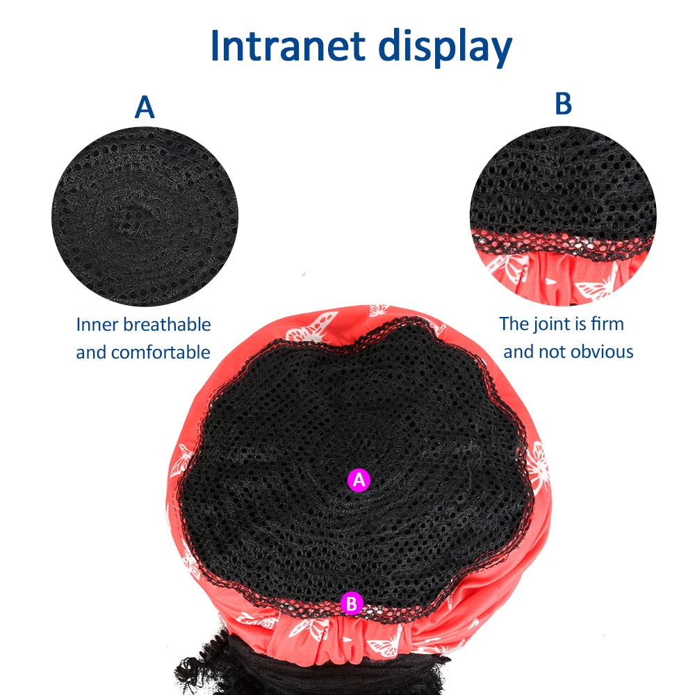 Natural Hair Puff with Bangs Drawstring Afro Kinky Puff with Headband