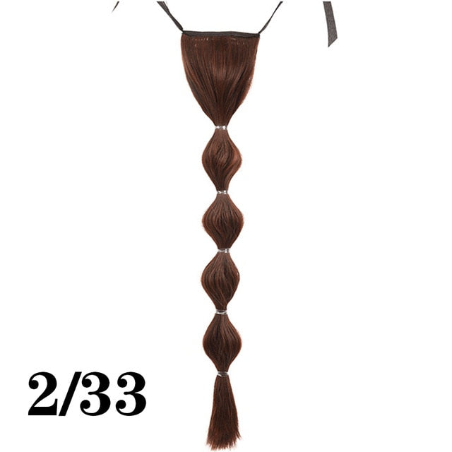 bubble ponytail weave