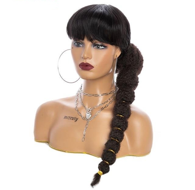 afro kinky synthetic hair ponytail