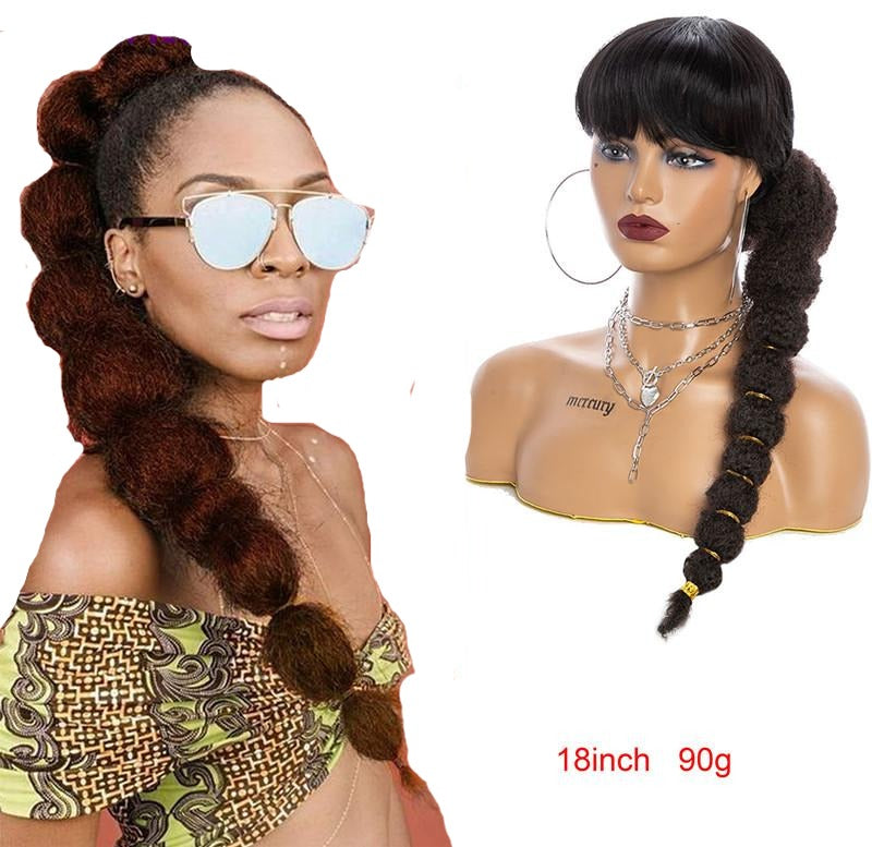 Lantern Bubble Braids new Ponytail