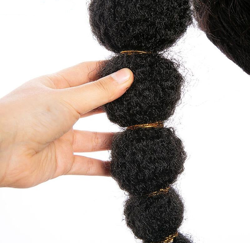Lantern Bubble Braids Ponytail