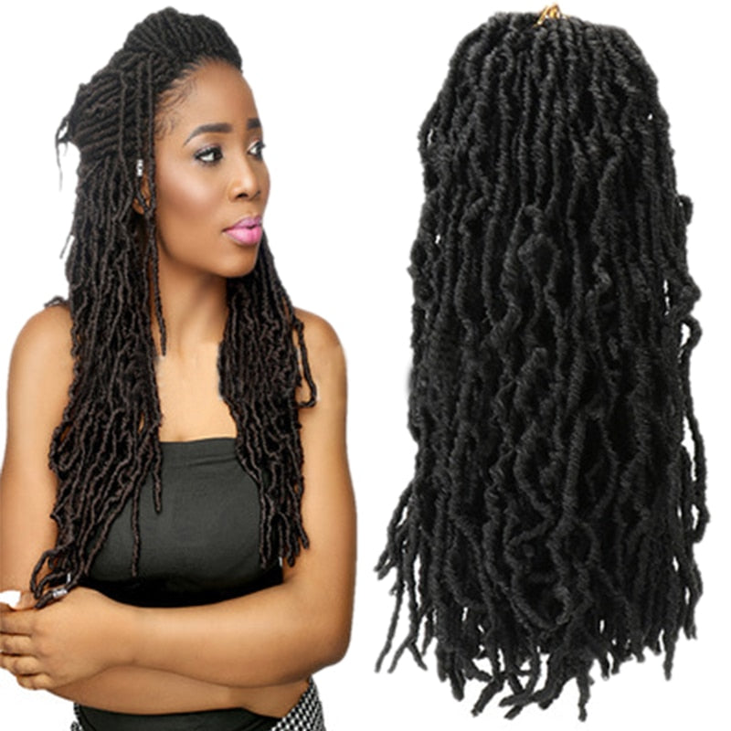 18inch Nu Locs Crochet Braids Natural Braid Synthetic Braiding Hair Extension