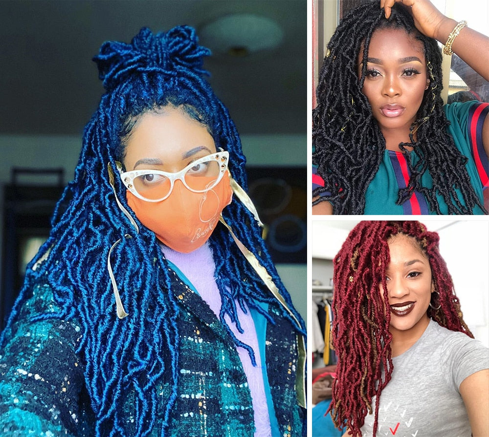 18inch Nu Locs Crochet Braids Natural Braid Synthetic Braiding Hair Extension