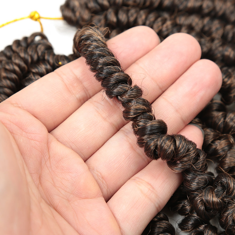 6Inch Bomb Passion Twists Crochet Braids Synthetic Braiding Hair