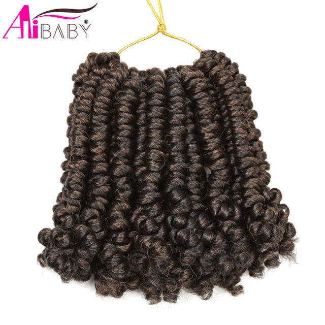 6Inch Bomb Passion Twists Crochet Braids Synthetic Braiding Hair