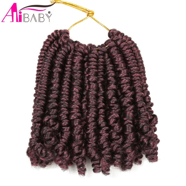 6Inch Bomb Passion Twists Crochet Braids Synthetic Braiding Hair