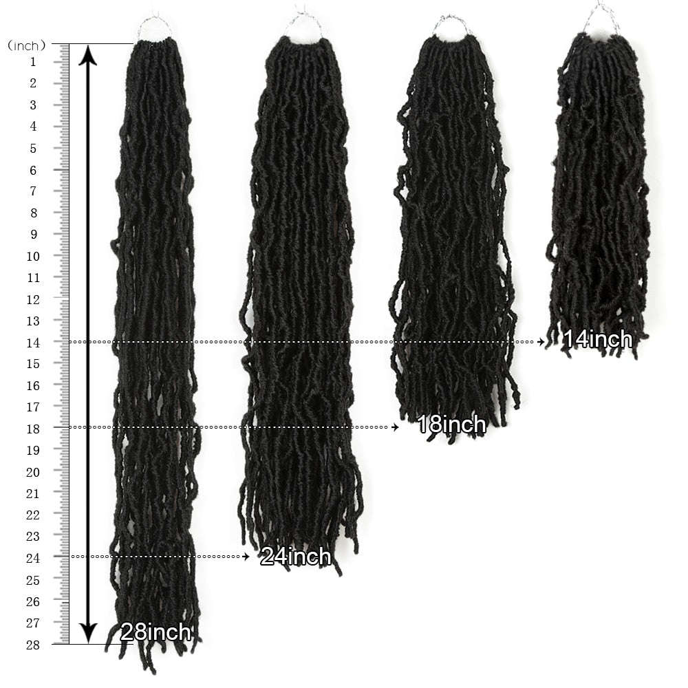 Long Nu locs braids Crochet Hair Synthetic Braiding Hair Extension