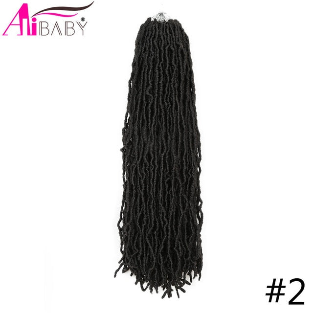 Long Nu locs braids Crochet Hair Synthetic Braiding Hair Extension